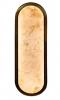 Auster Gold with Alabaster Glass Wall Light IP44